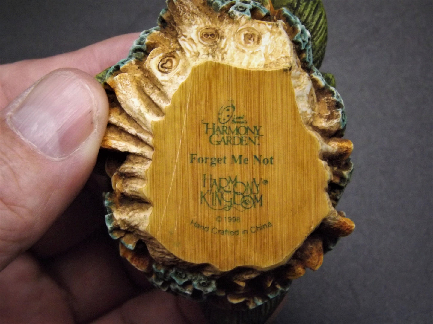 Retired 1998 Harmony Kingdom Garden Lord Byron "Forget me not" piece Excellent condition a Harmony Kingdom box