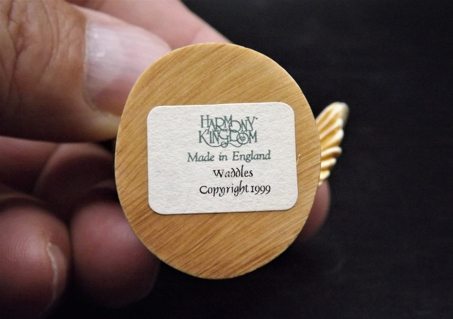 Closeout Sale! Retired 1999 Harmony Kingdom "Waddles" Netsuke piece Excellent condition with original box