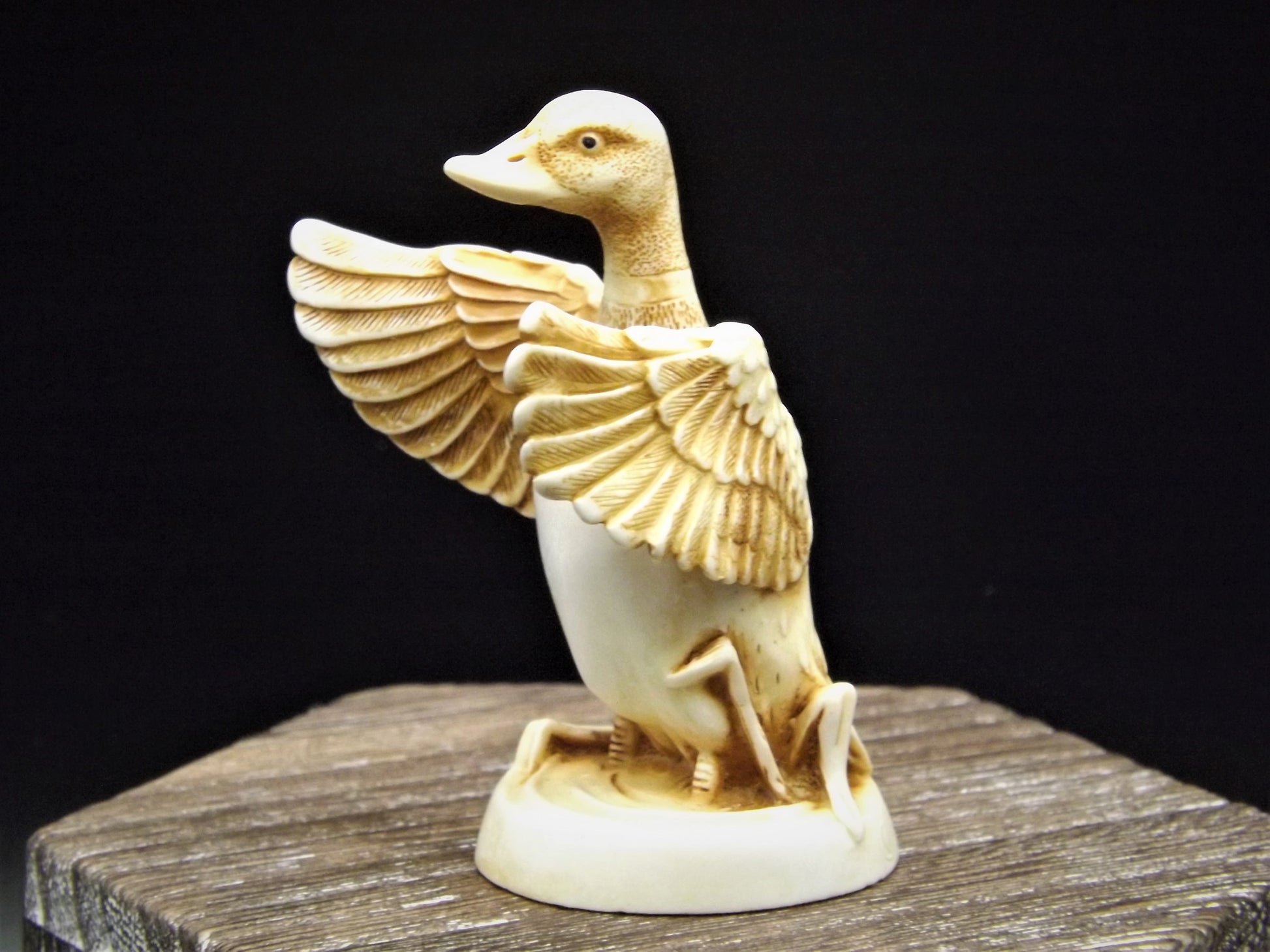 Closeout Sale! Retired 1999 Harmony Kingdom "Waddles" Netsuke piece Excellent condition with original box