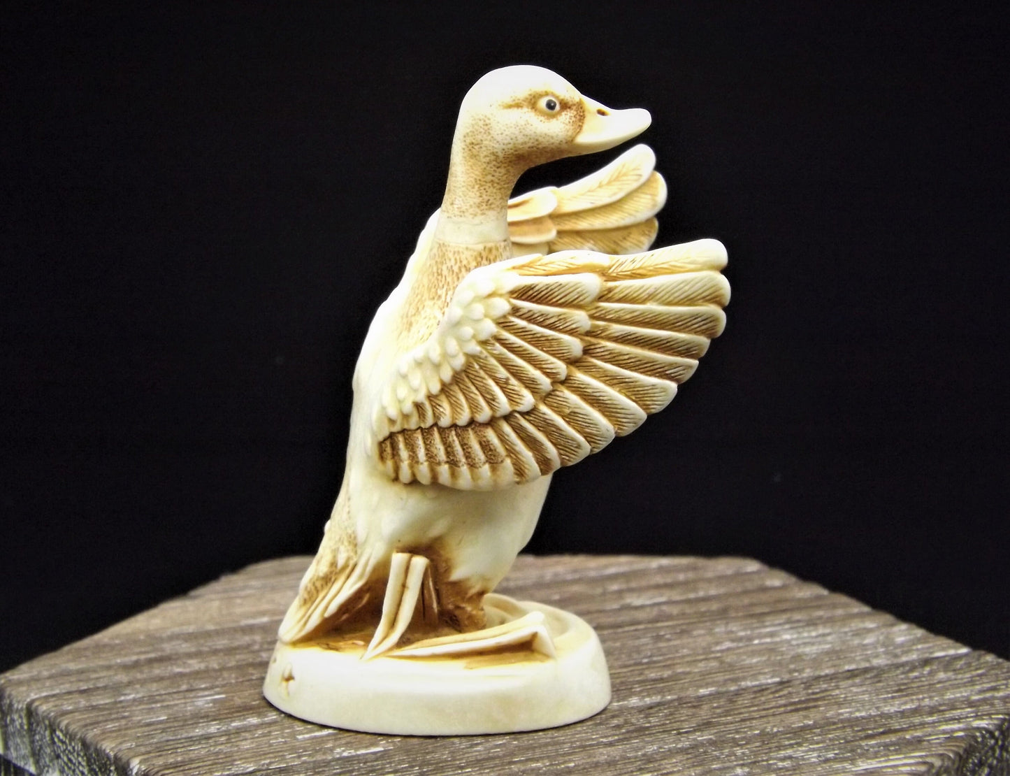 Closeout Sale! Retired 1999 Harmony Kingdom "Waddles" Netsuke piece Excellent condition with original box