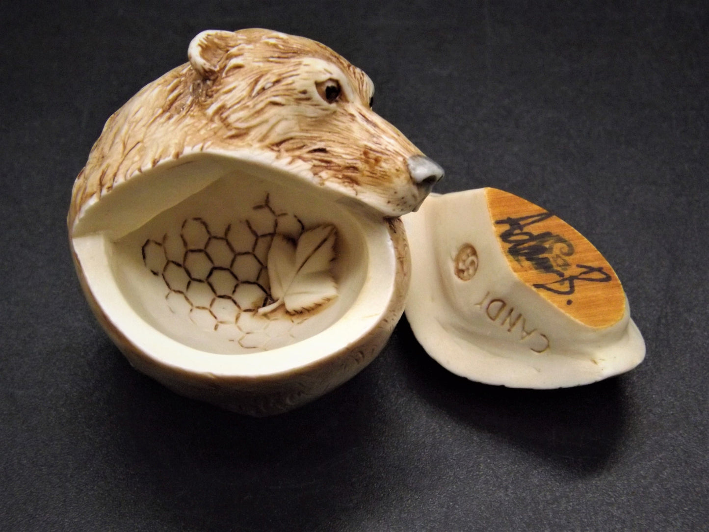 Harmony Kingdom Jest Bear Figurine: "Candy" Roly Poly, Artist Signed