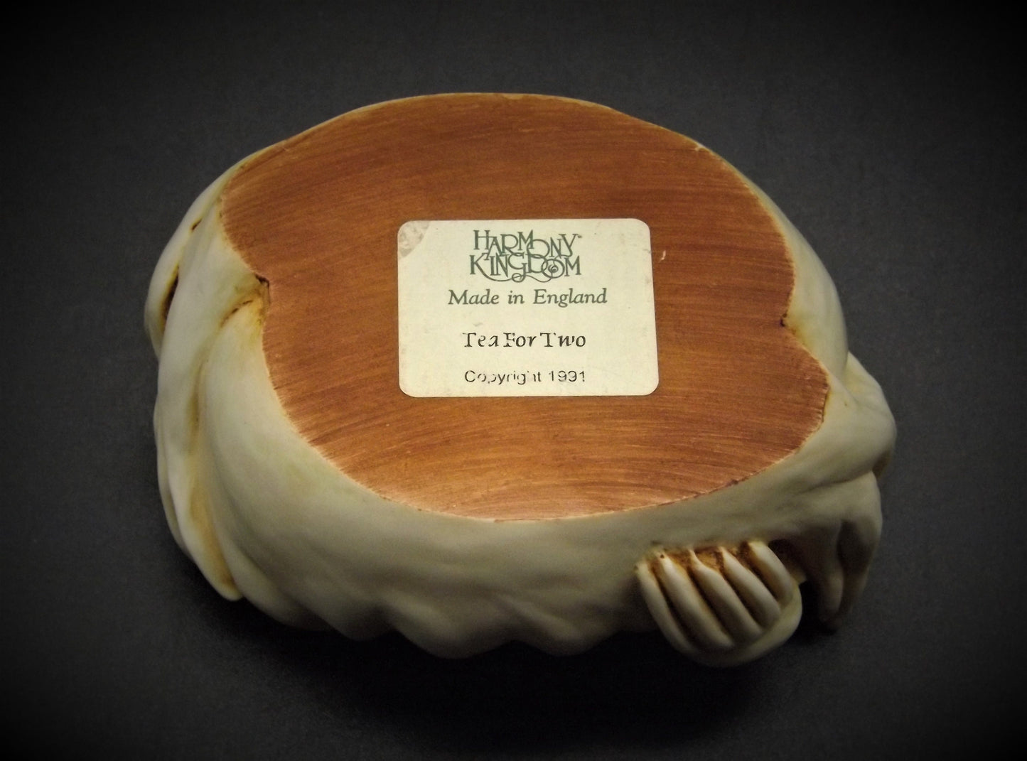 1991 Harmony Kingdom TJLWA "Tea for Two" Treasure Jest Figurine. Retired.