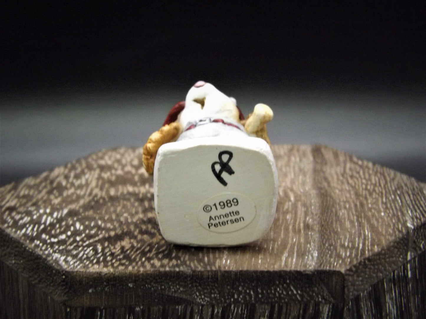 Vintage Wee Forest Folk Baseball Mouse Figurine: Joe Di Mousio, 1989