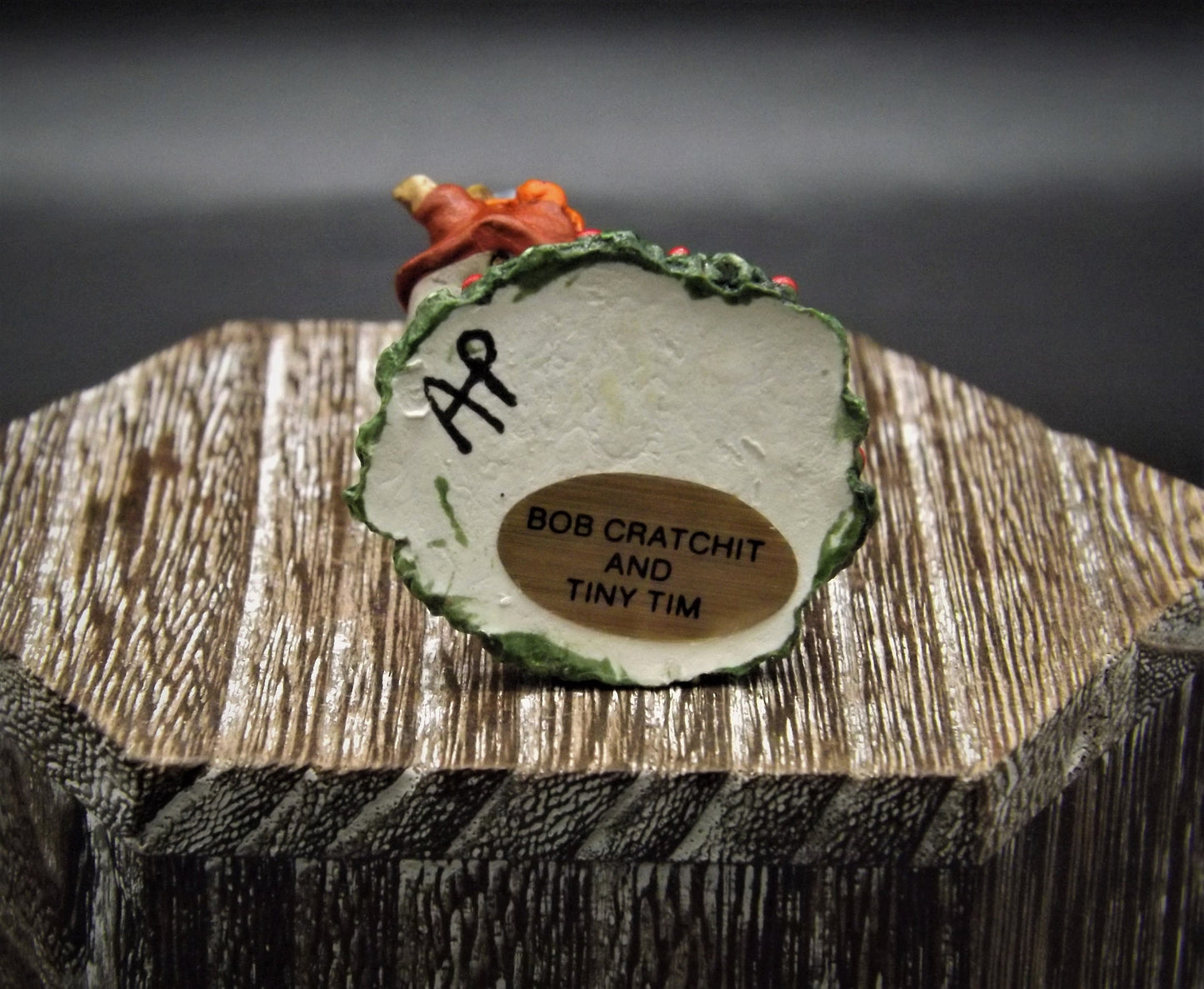 Vintage Wee Forest Folk Figurine: Bob Cratchit and Tiny Tim, 1987