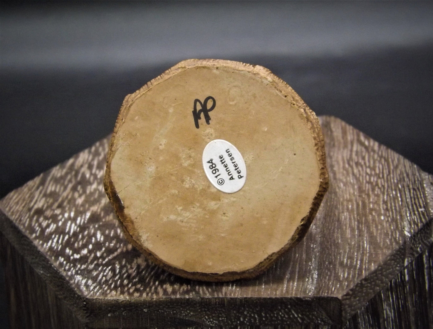 Vintage 1987 M-117 Wee Forest Folk "Chris - Mouse Pageant" Hand Painted Joseph, Mary and baby Jesus figurine.