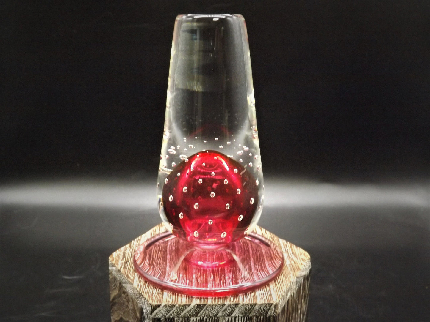 Closeout Sale! Vintage Noslo Glass Paperweight Perfume Bottle. Beautiful piece for a gift or to enjoy.