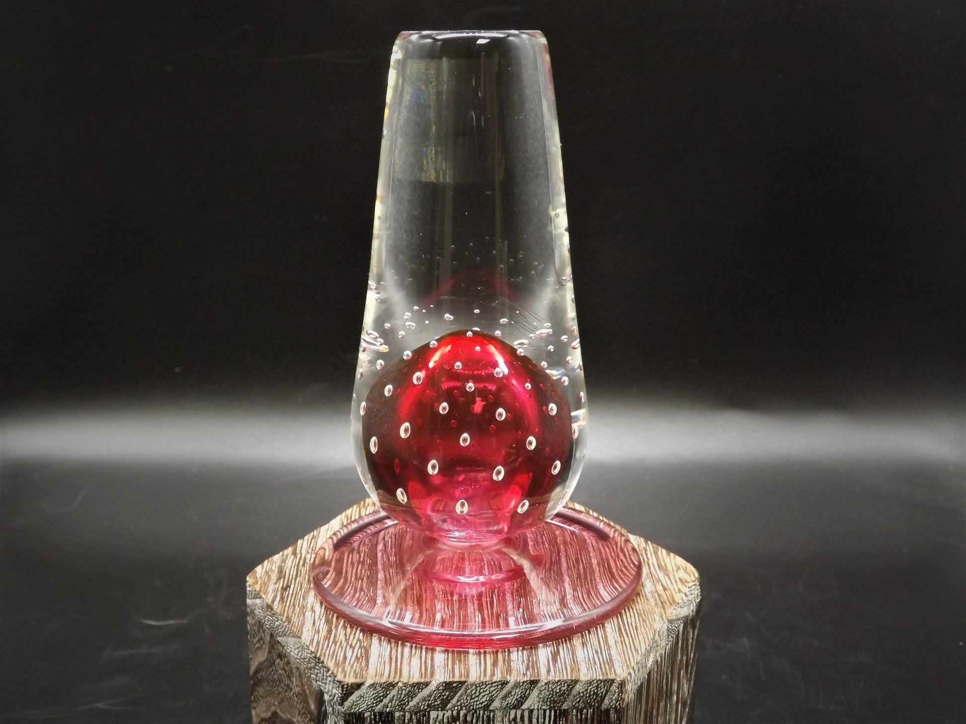 Closeout Sale! Vintage Noslo Glass Paperweight Perfume Bottle. Beautiful piece for a gift or to enjoy.