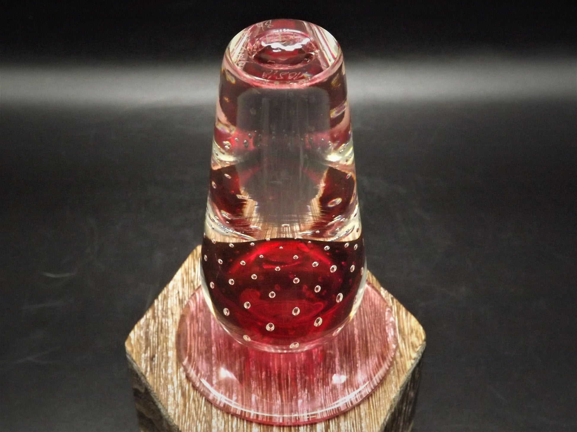 Closeout Sale! Vintage Noslo Glass Paperweight Perfume Bottle. Beautiful piece for a gift or to enjoy.