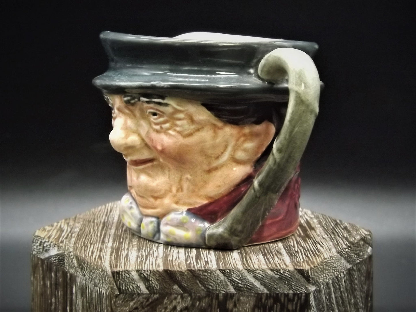 Closeout! Royal Doulton Tony Weller miniature Character Jug from the Charles Dickens Characters Collection made in 1942. Perfect condition