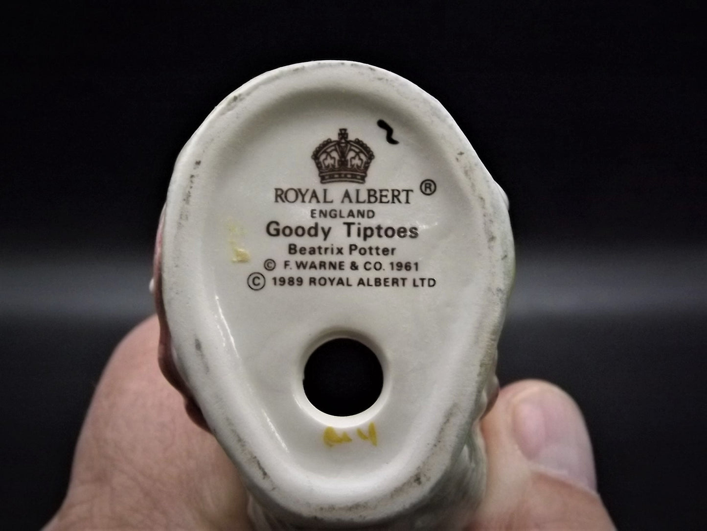 Closeout Sale! Vintage Royal Albert "Goody Tiptoes" figurine. Excellent condition! With original box.