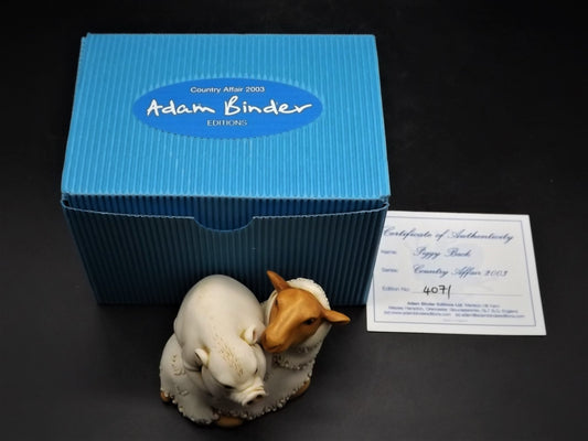 Adam Binder "Piggy Back" Figurine: A Country Affair 2003, Limited Edition