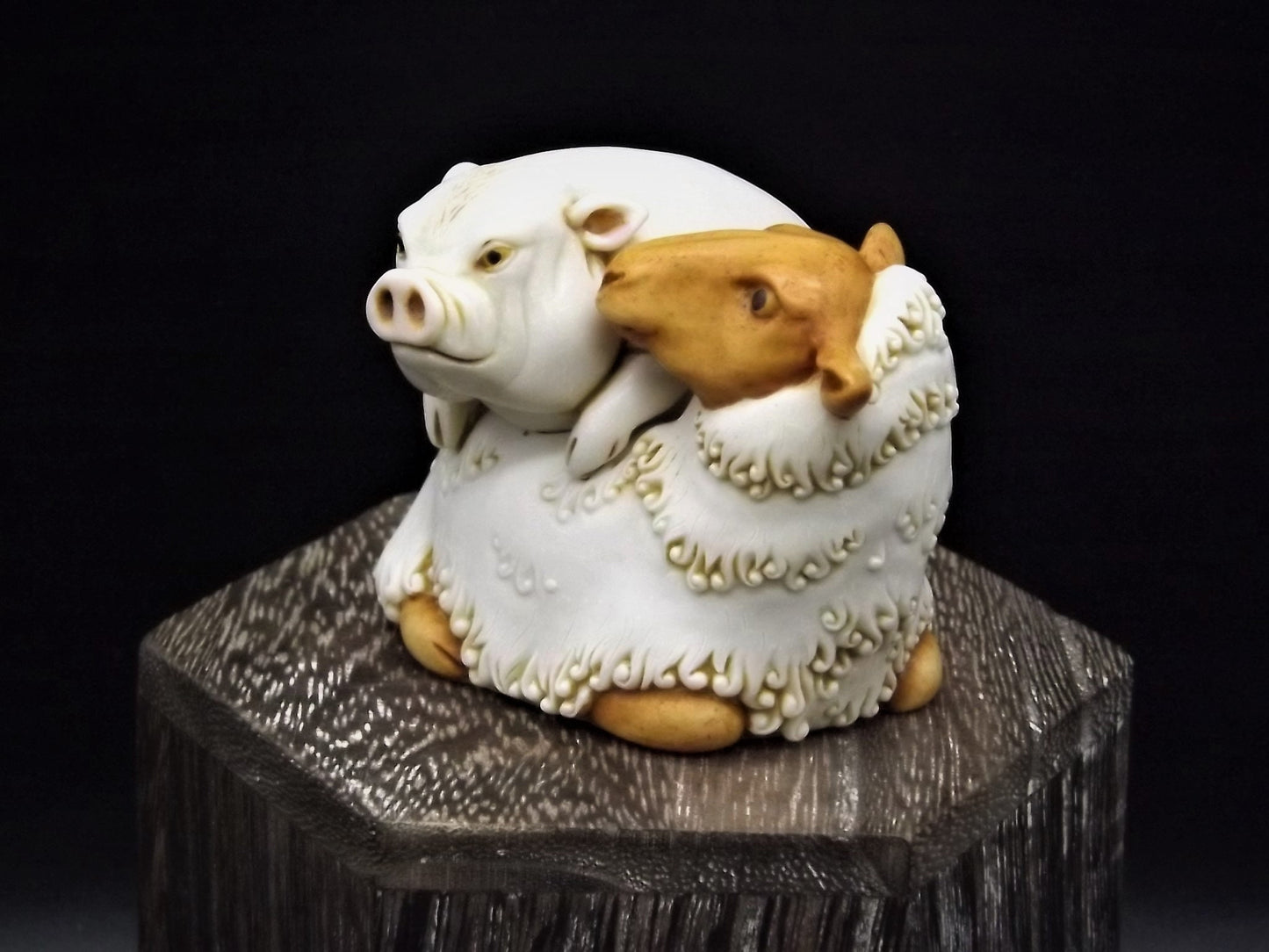 Adam Binder "Piggy Back" Figurine: A Country Affair 2003, Limited Edition