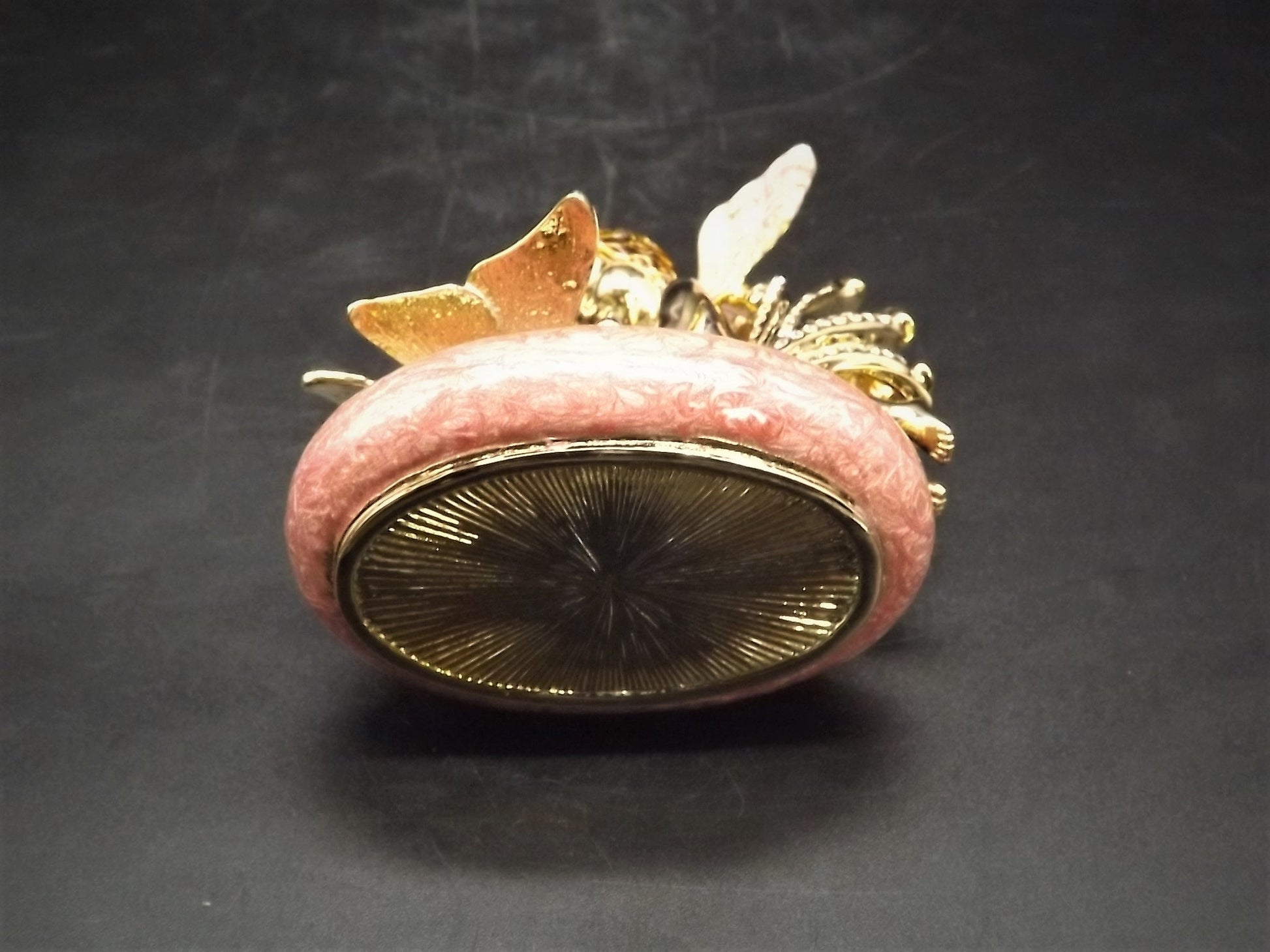 Carucci Enameled Butterfly Angel Trinket Box with Crystals