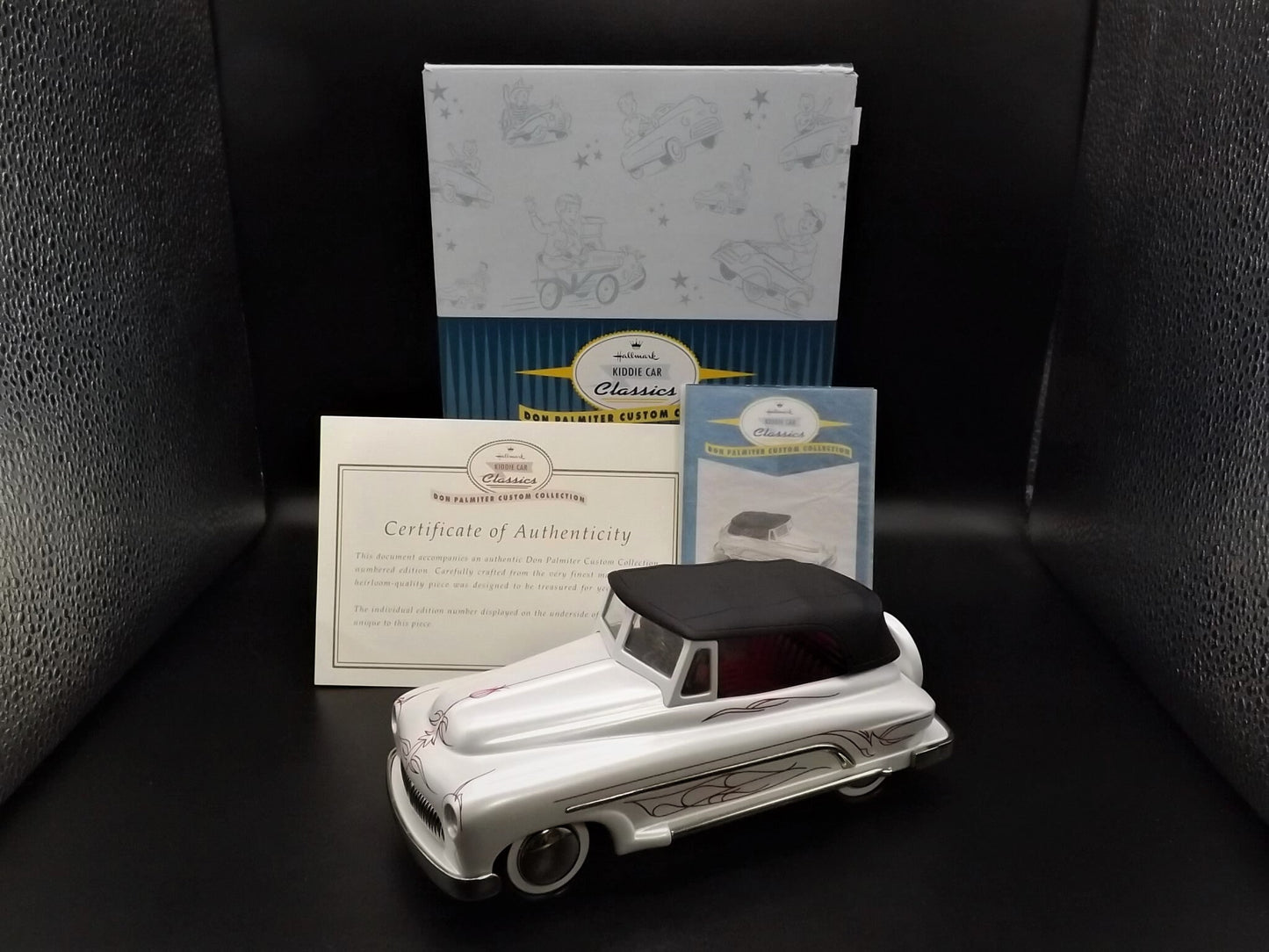 Closeout Sale! Vintage 1998 Hallmark Kiddie Car Classics 1950's Custom Convertible with original box and COA. Excellent condition.