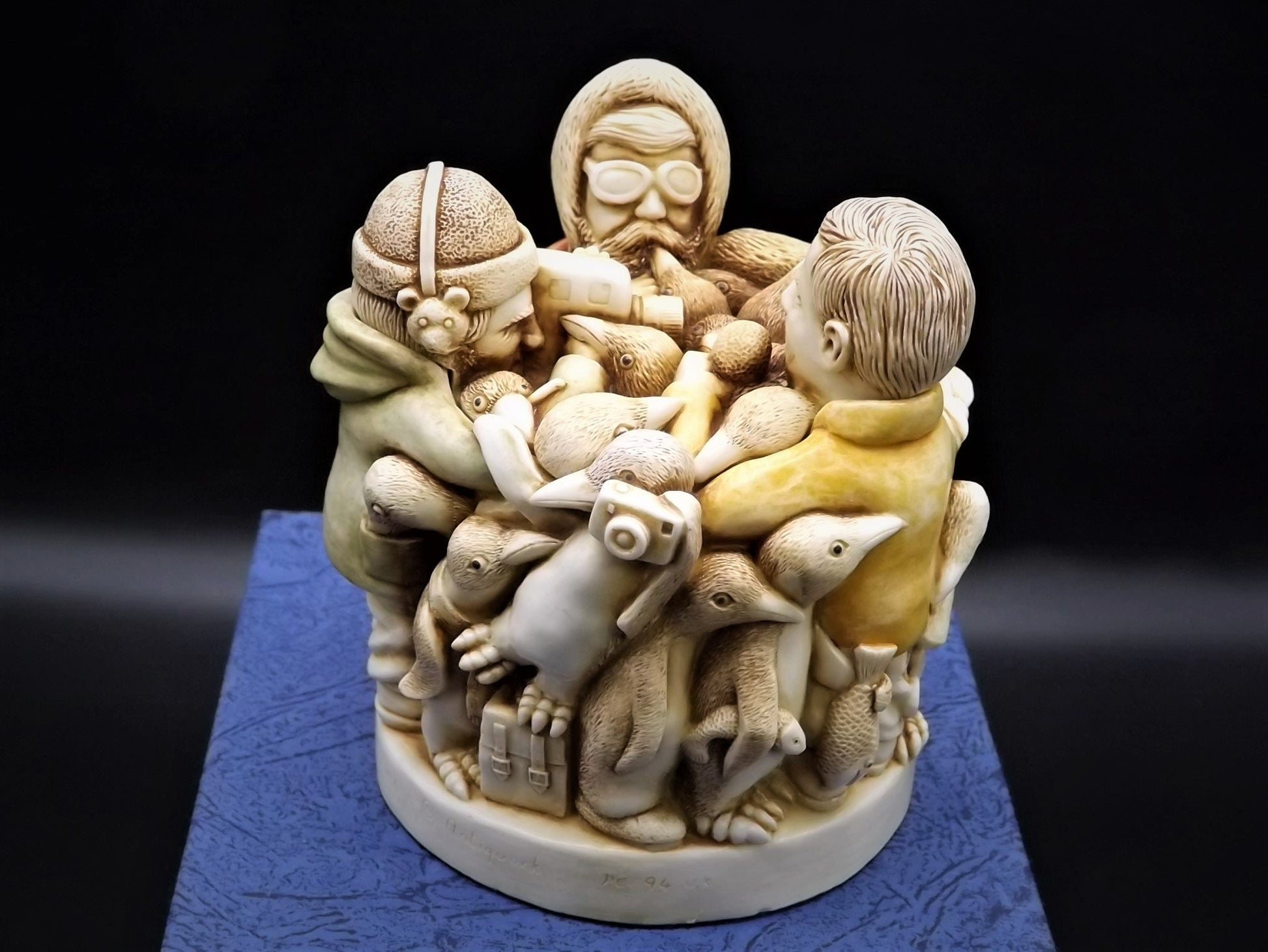 Closeout Sale! Retired 1994 Harmony Kingdom "Antarctic Antics" piece Excellent condition. Item # TJXLPE.