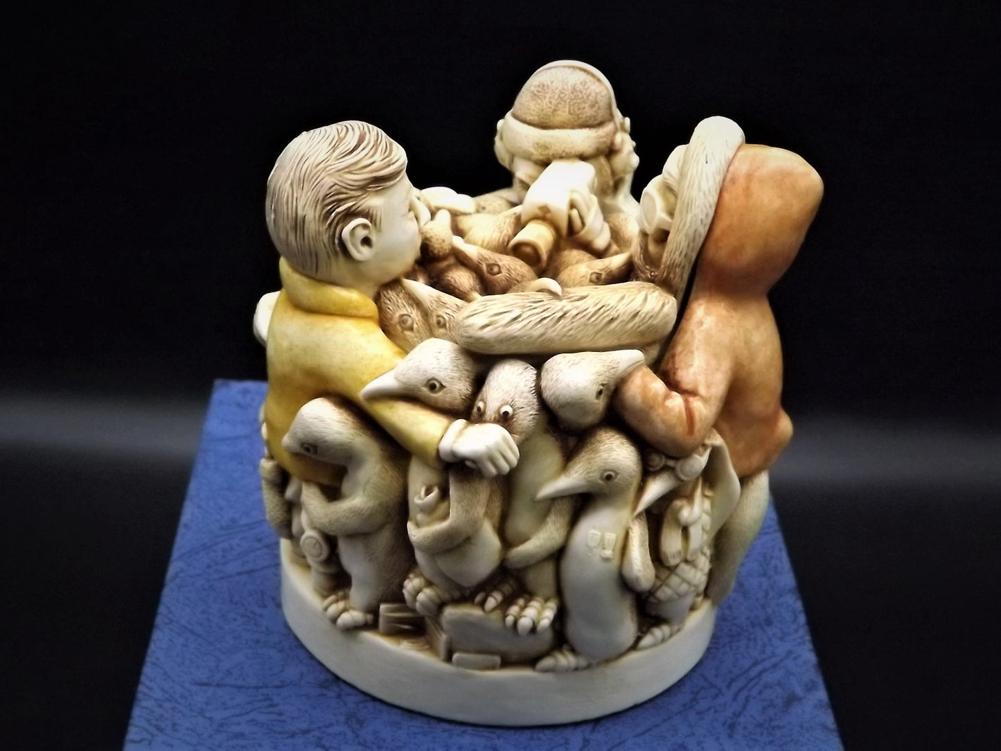 Closeout Sale! Retired 1994 Harmony Kingdom "Antarctic Antics" piece Excellent condition. Item # TJXLPE.