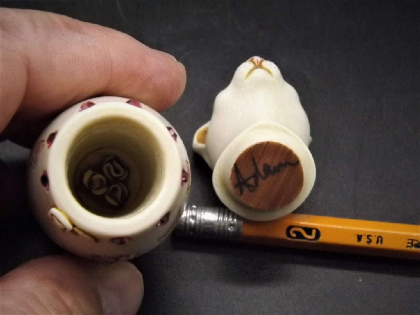 Adam Binder Editions "Monty" - Ivory Cat Figurine - Limited Edition #405/500