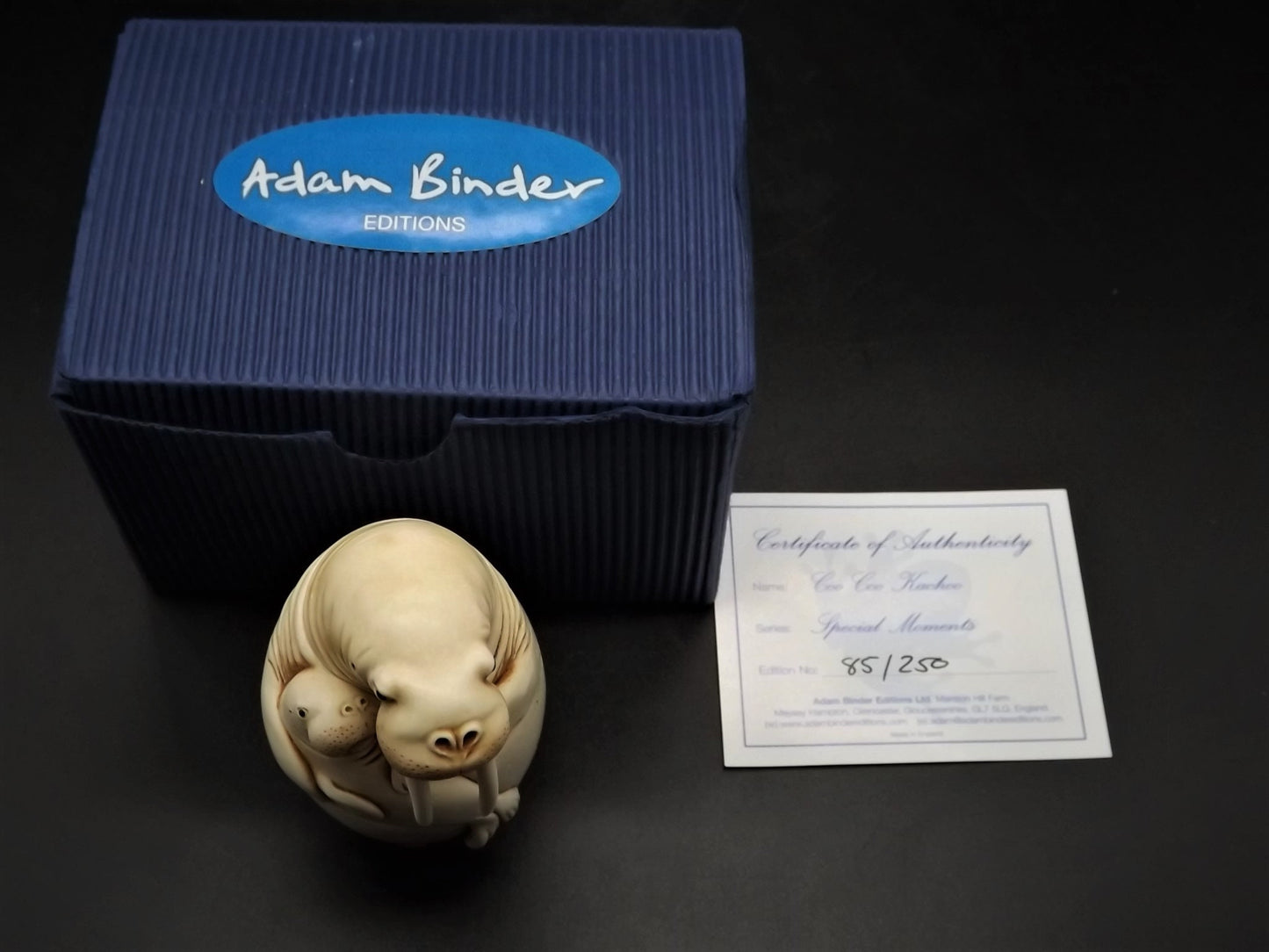 Adam Binder "Coo Coo Kachoo" Walrus Figurine: Limited Edition #85/250