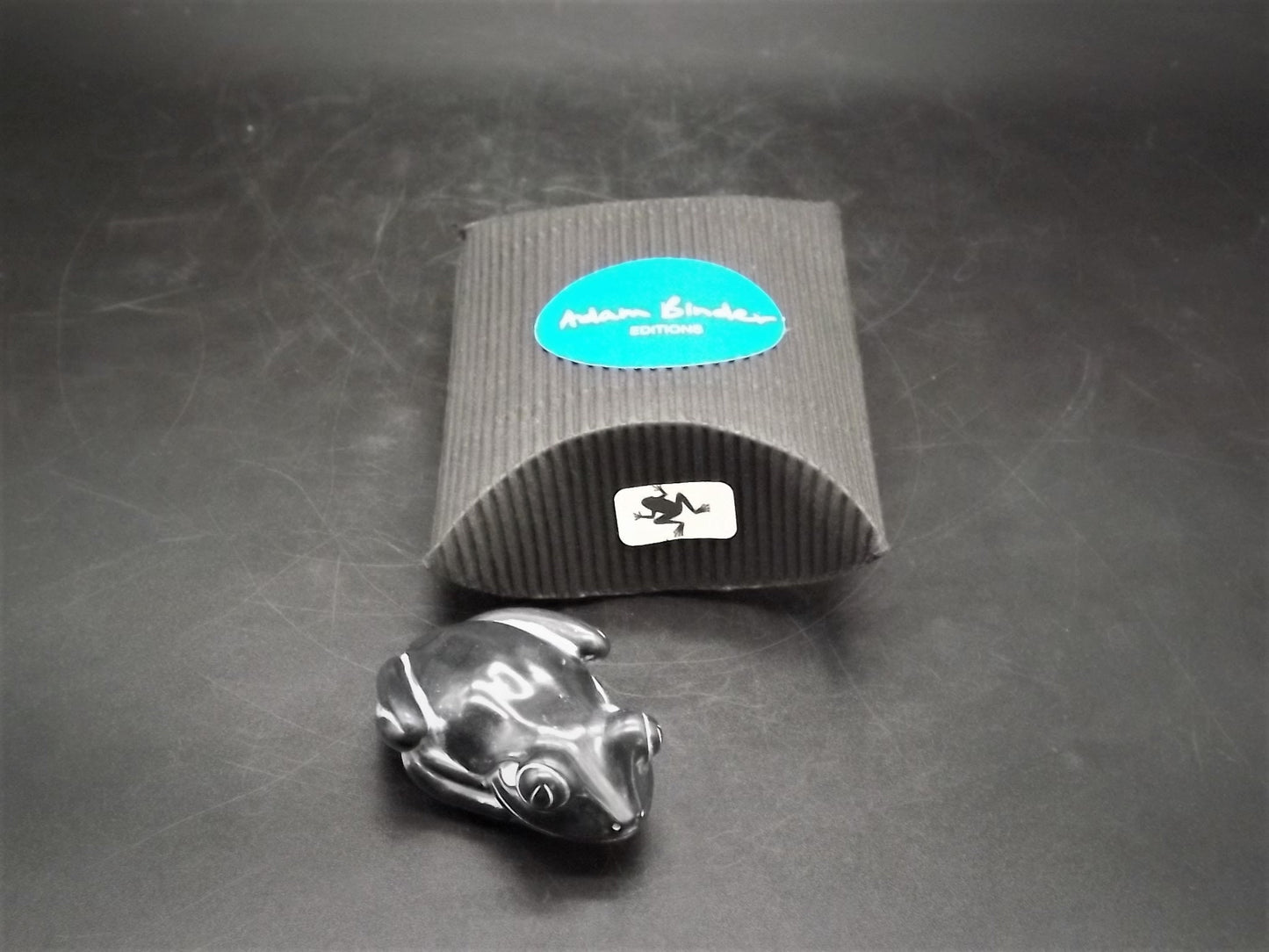 Closeout Sale! Adam Binder Palm Charm series "Ebony Frog". With original box. Excellent shape. Only 650 pieces made.