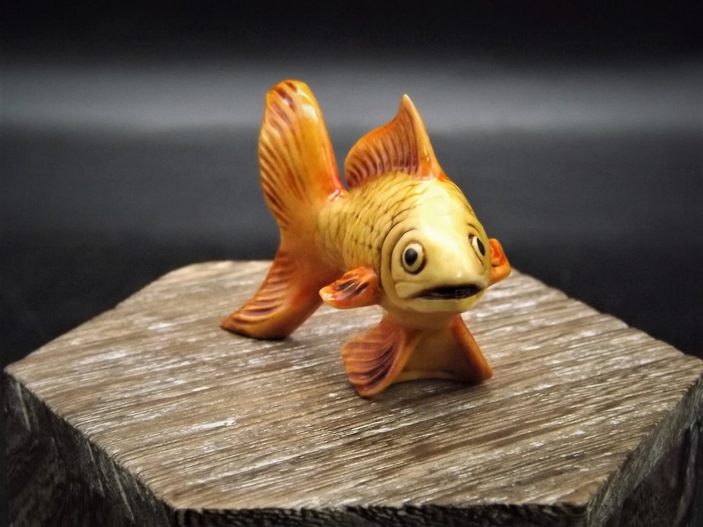Fragile World "Goldfish" Figurine by Martin Perry Studios. Limited Edition to only 250 pieces with original box and COA. Excellent!