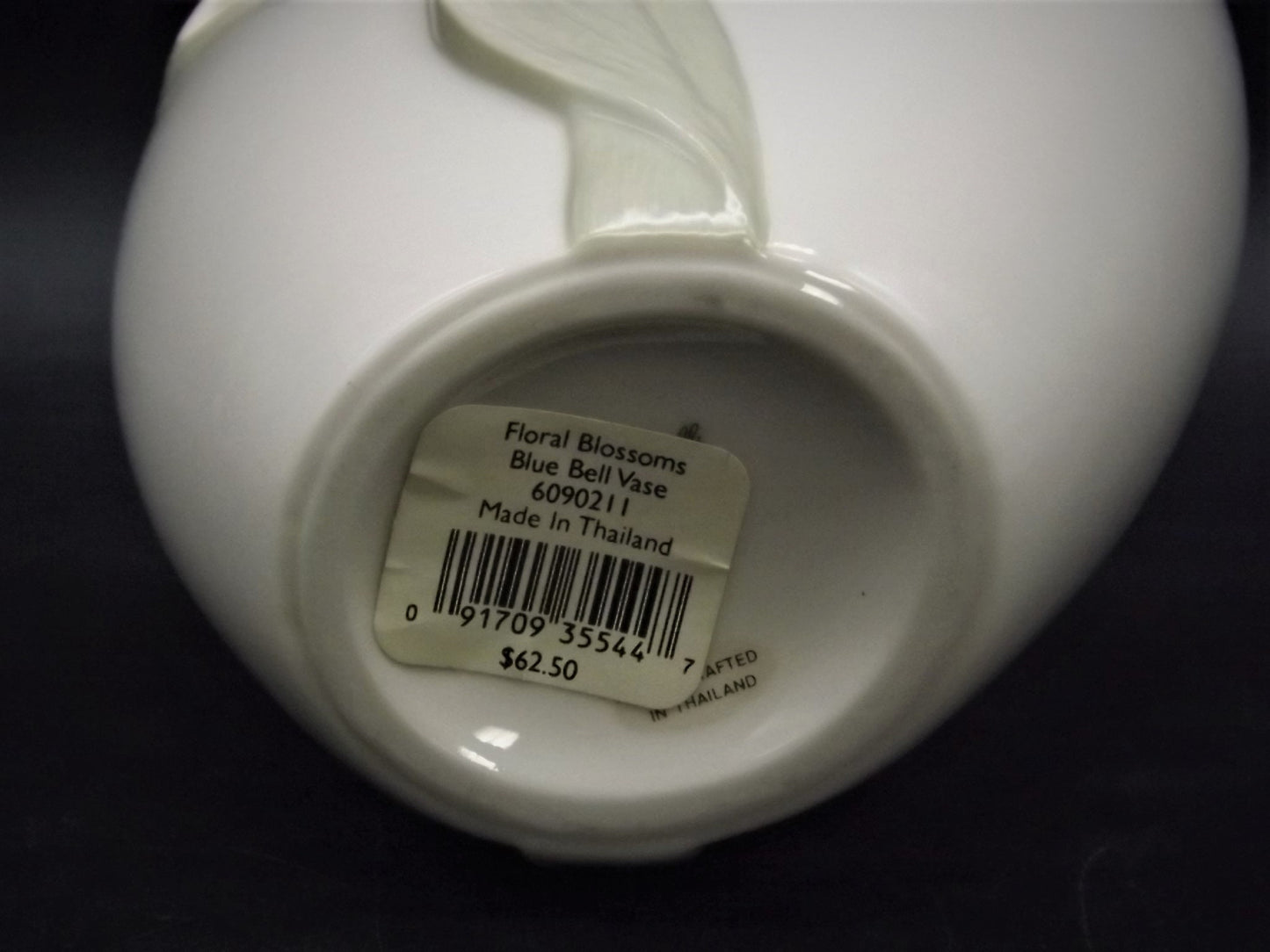 Vintage Lenox "Floral Blossoms" porcelain vase with Blue Bell flowers. Excellent condition no box.