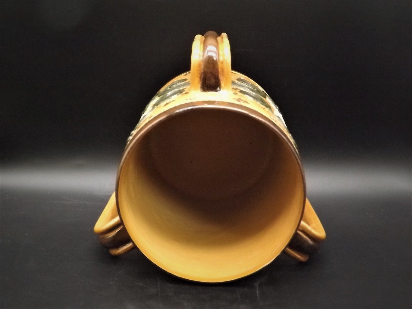 Doulton Lambeth Loving Cup "They can conquer who believe they can" WW1 slogan for solidarity in England. Very old exceptional condition.