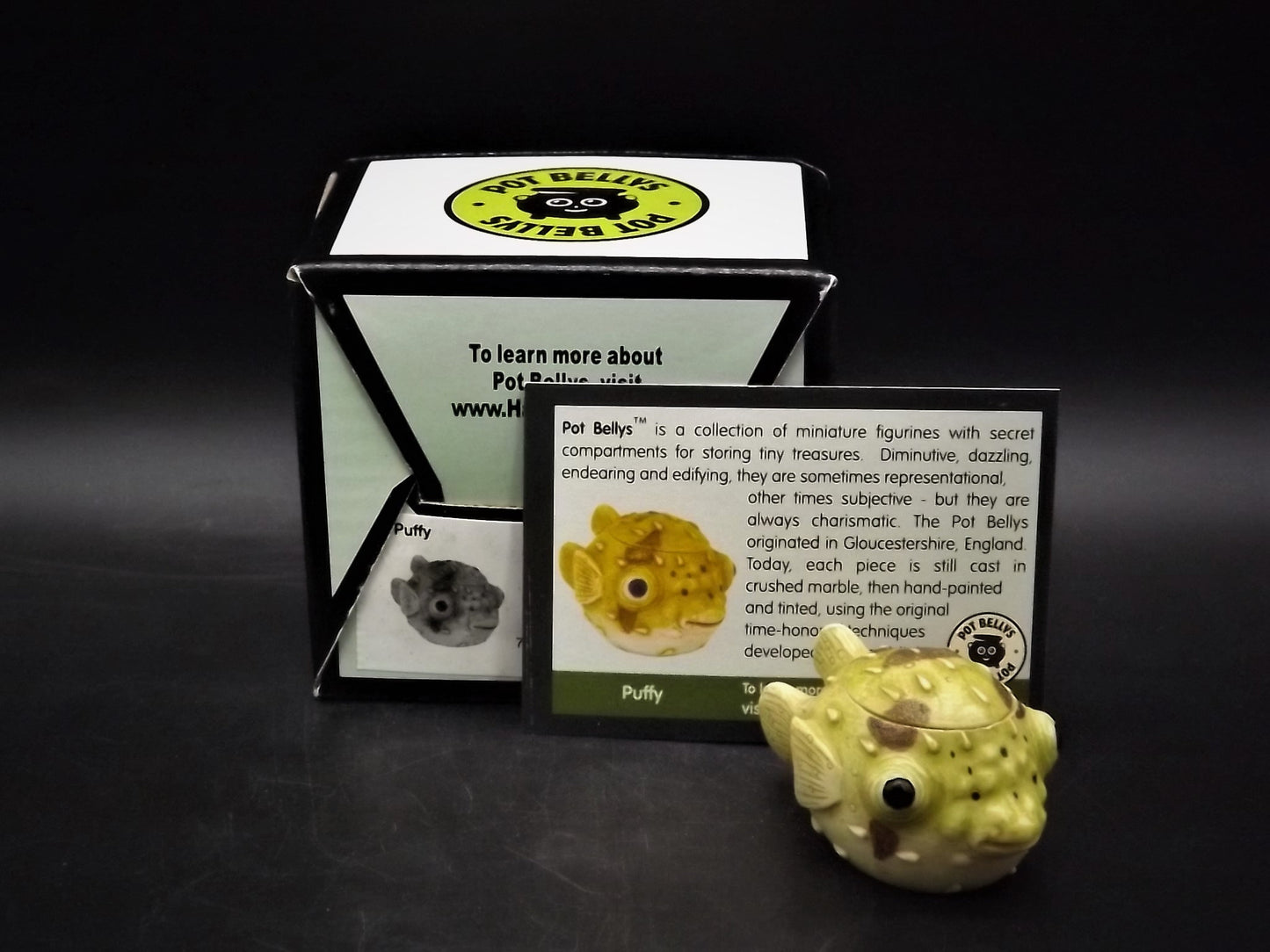 Harmony Kingdom Pot Bellys "Puffy" Puffer Fish Figurine with original box and COA. Excellent condition!