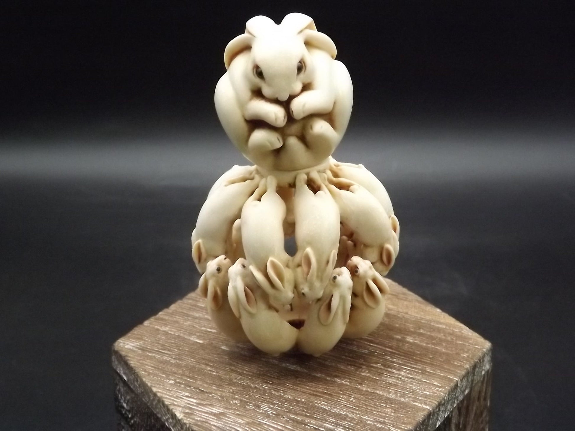 Adam Binder Eden series "Arctic Circle". Limited Edition #65/250. Rabbit amongst many offspring. Excellent shape