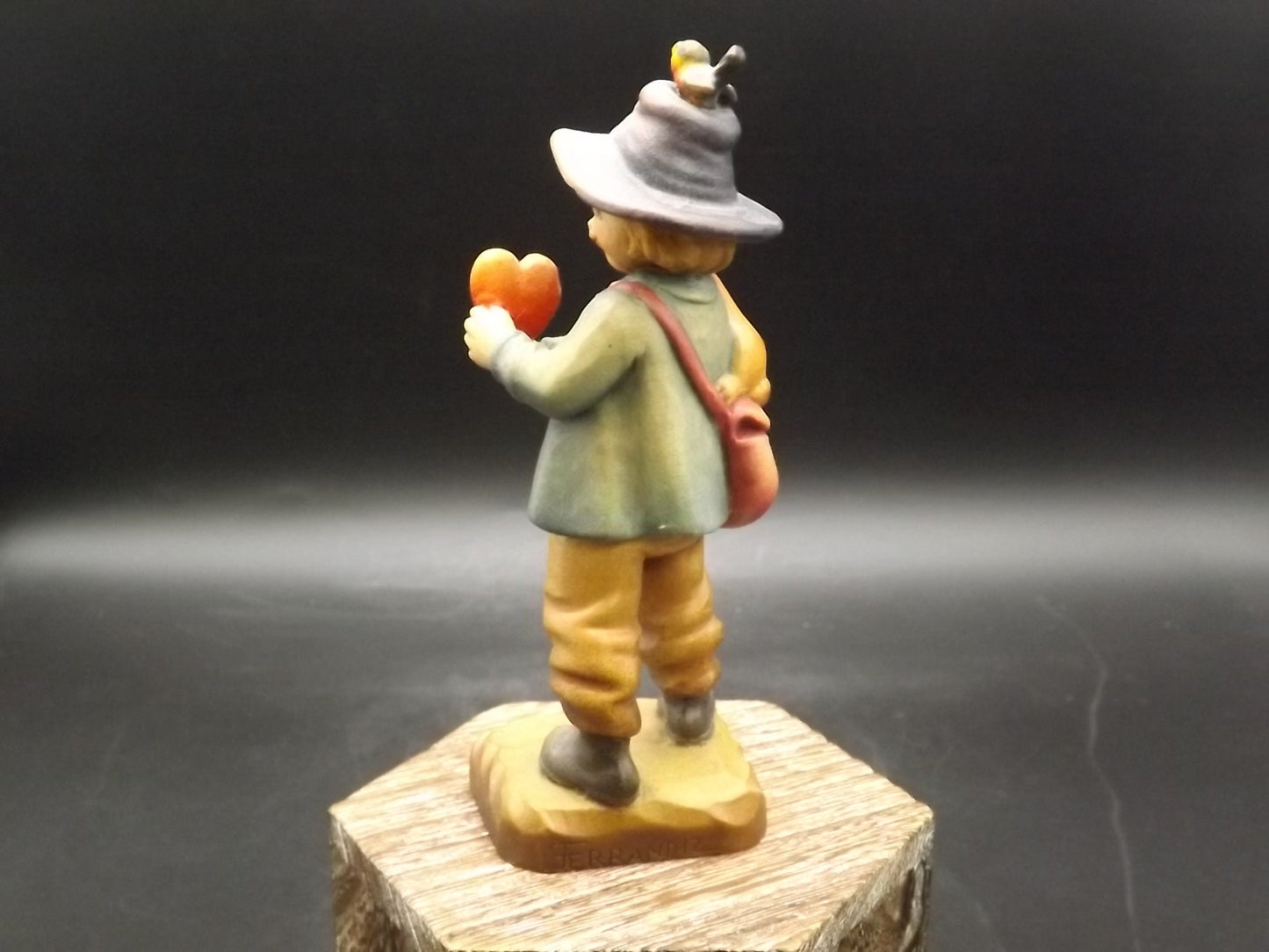 Vintage Anri Wood Figurine: "Will You Be Mine" Juan Ferrandiz Design