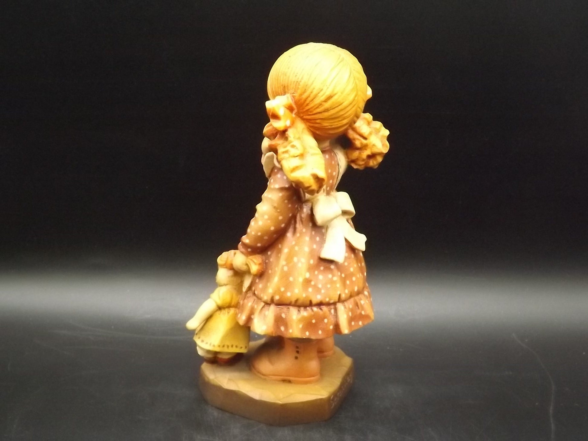 Vintage Anri "Bedtime" Wood Figurine: Sarah Kay Design, Limited Edition