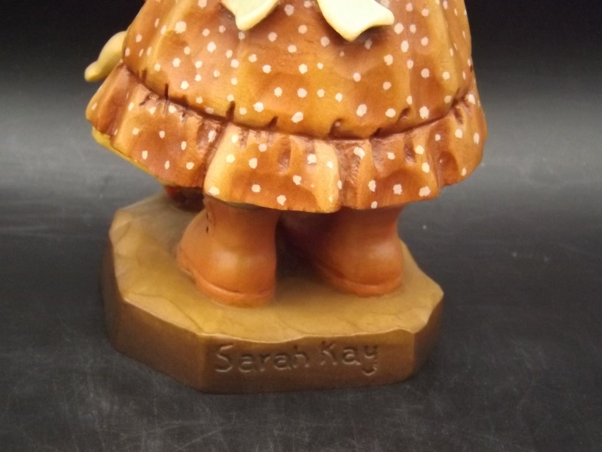 Vintage Anri "Bedtime" Wood Figurine: Sarah Kay Design, Limited Edition