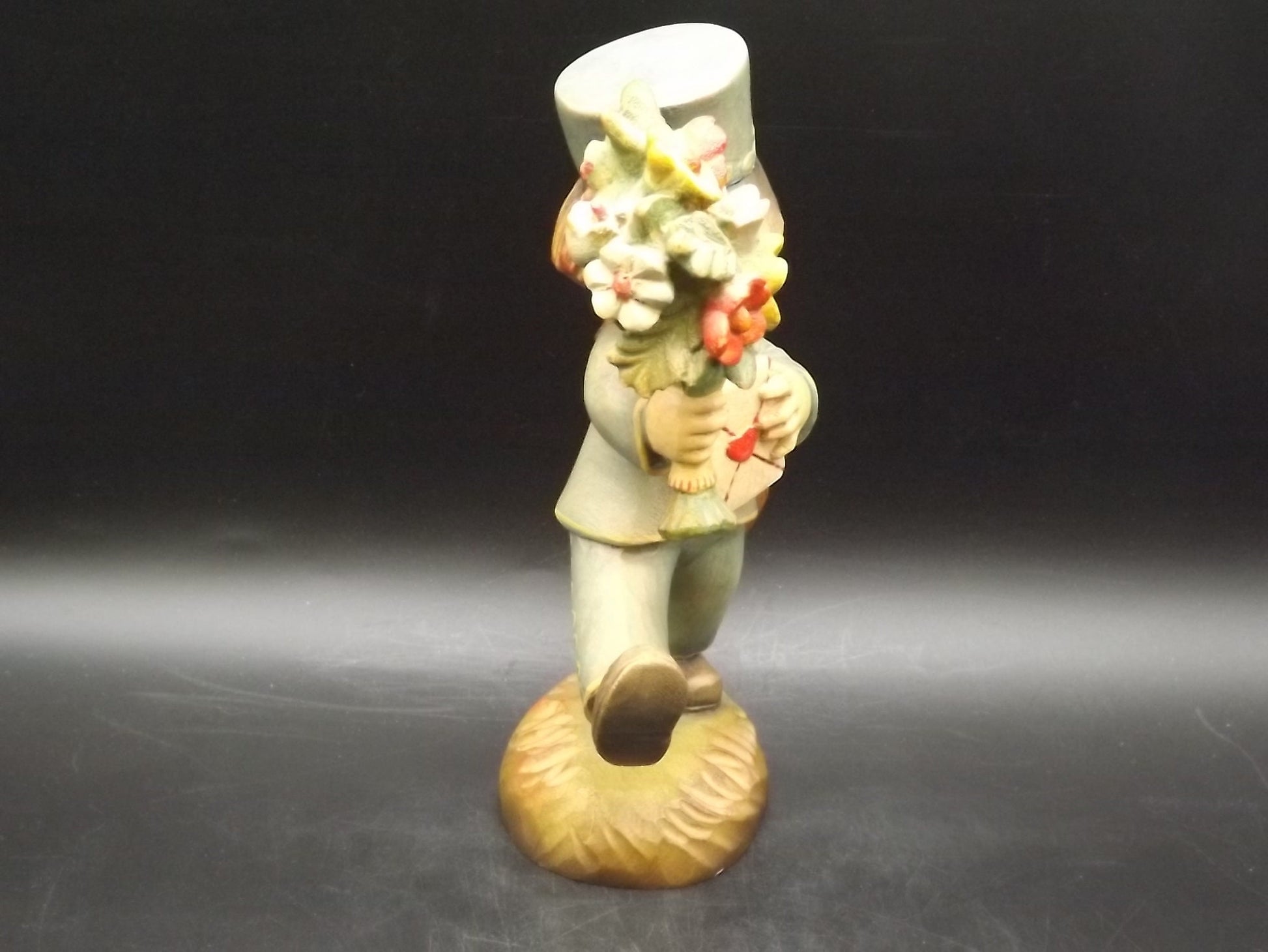 Vintage Anri Wood Figurine: "The Letter" by Juan Ferrandiz