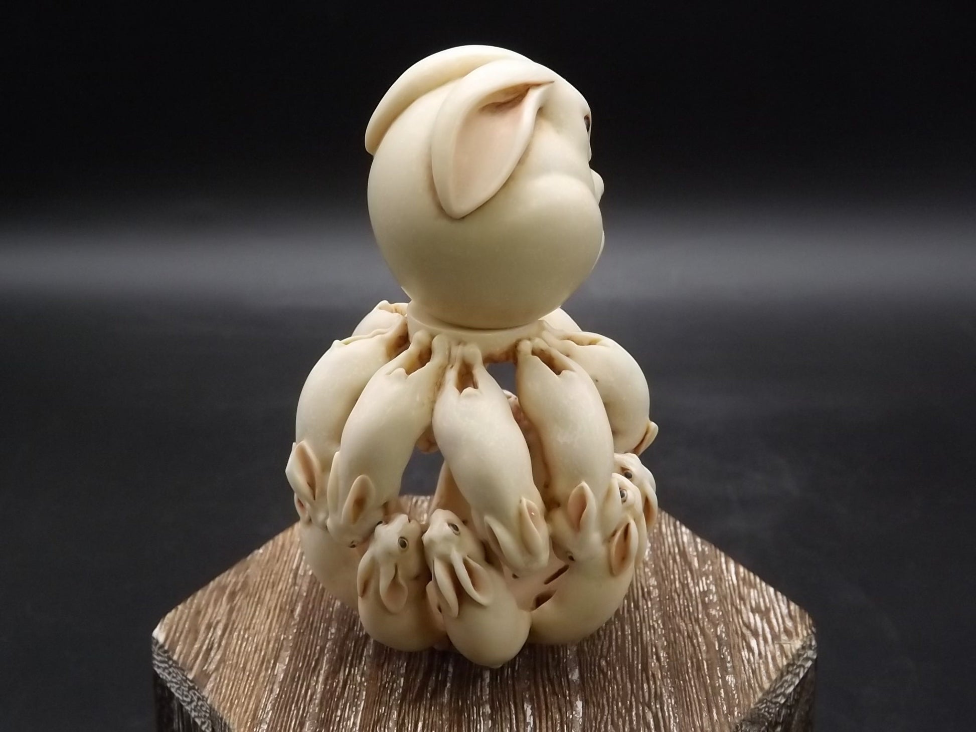 Adam Binder Eden series "Arctic Circle". Limited Edition #65/250. Rabbit amongst many offspring. Excellent shape