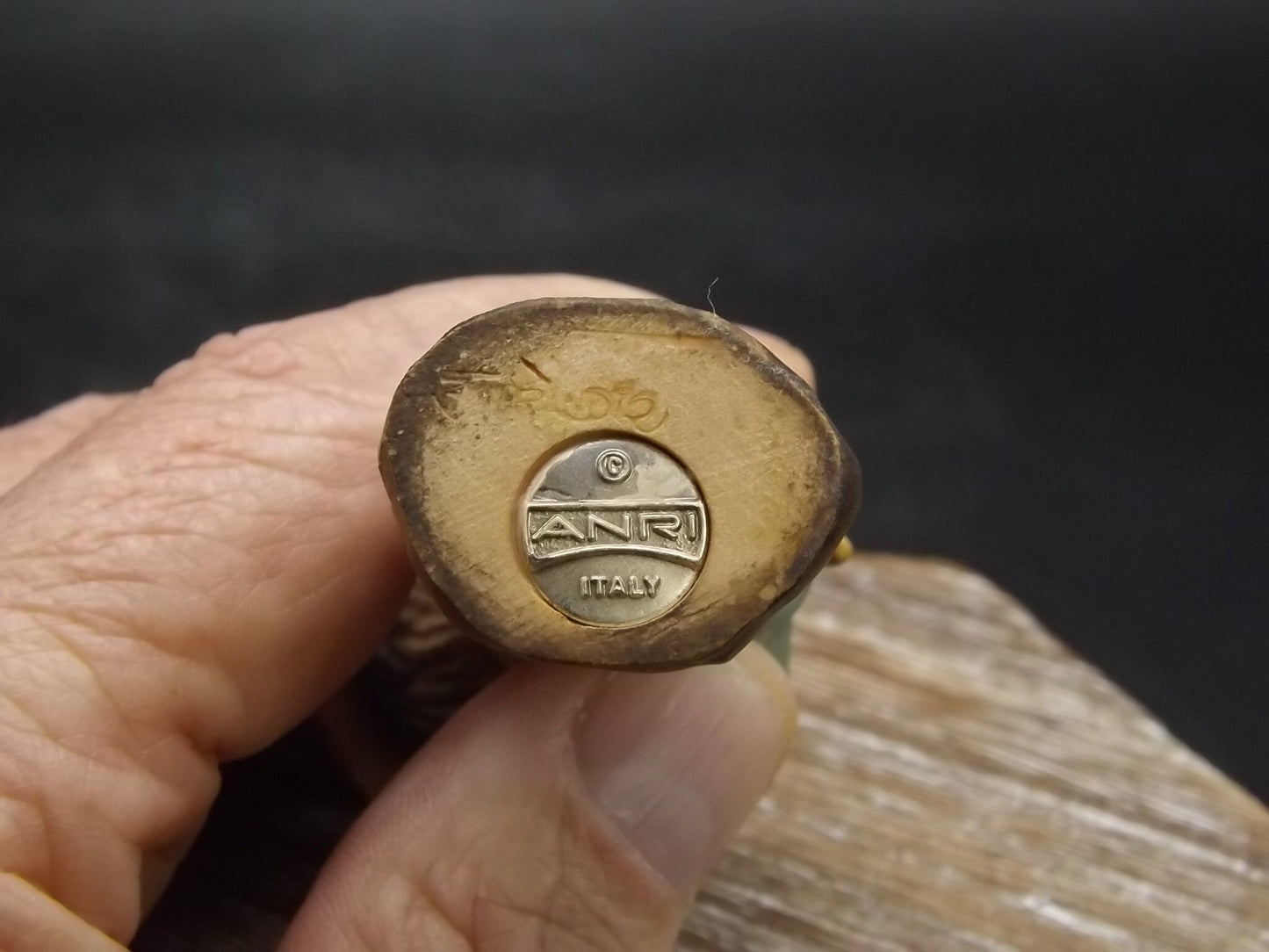 Vintage Anri Wood Figurine: "Summer Time" Boy with Ice Cream, Juan Ferrandiz Design