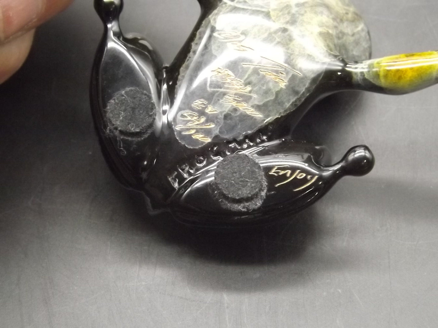 Vintage "Frogman" Tim Cotterill "Black Jack" frog. Hand painted and Enameled Bronze figurine. Event Version 54/100 show version of "Scout".