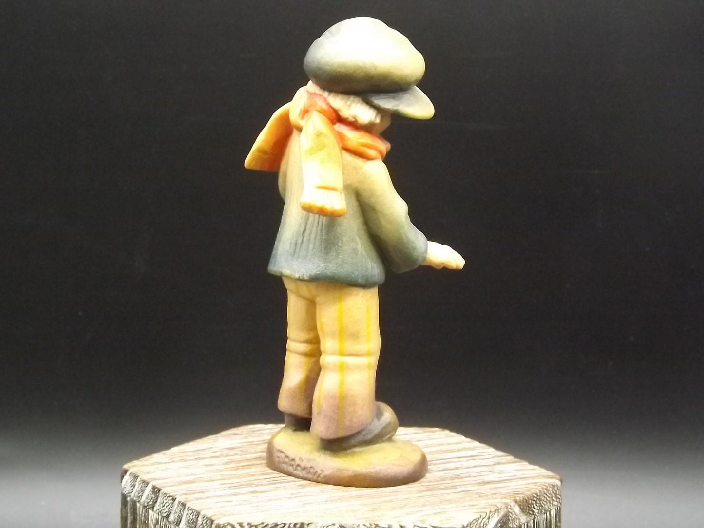 Vintage Anri Wood Figurine: "My Friend" by Juan Ferrandiz