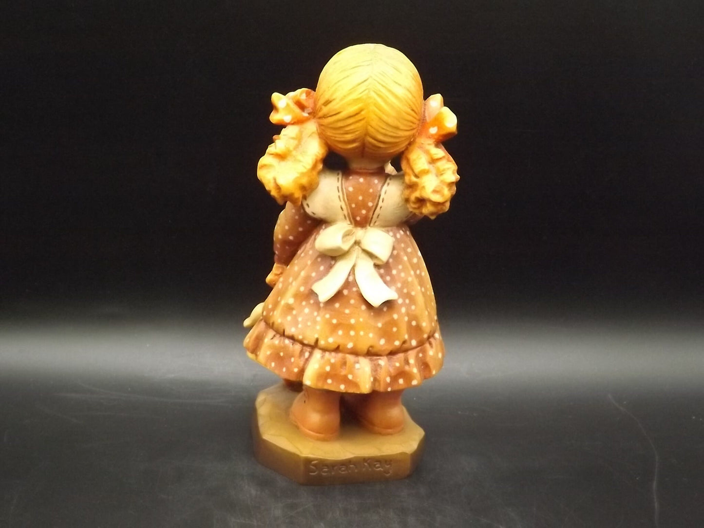 Vintage Anri "Bedtime" Wood Figurine: Sarah Kay Design, Limited Edition