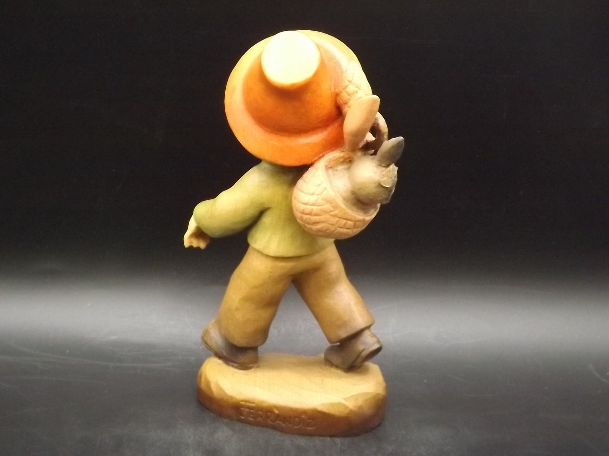 Vintage Anri "Wanderlust" Wood Figurine by Juan Ferrandiz (Damaged)