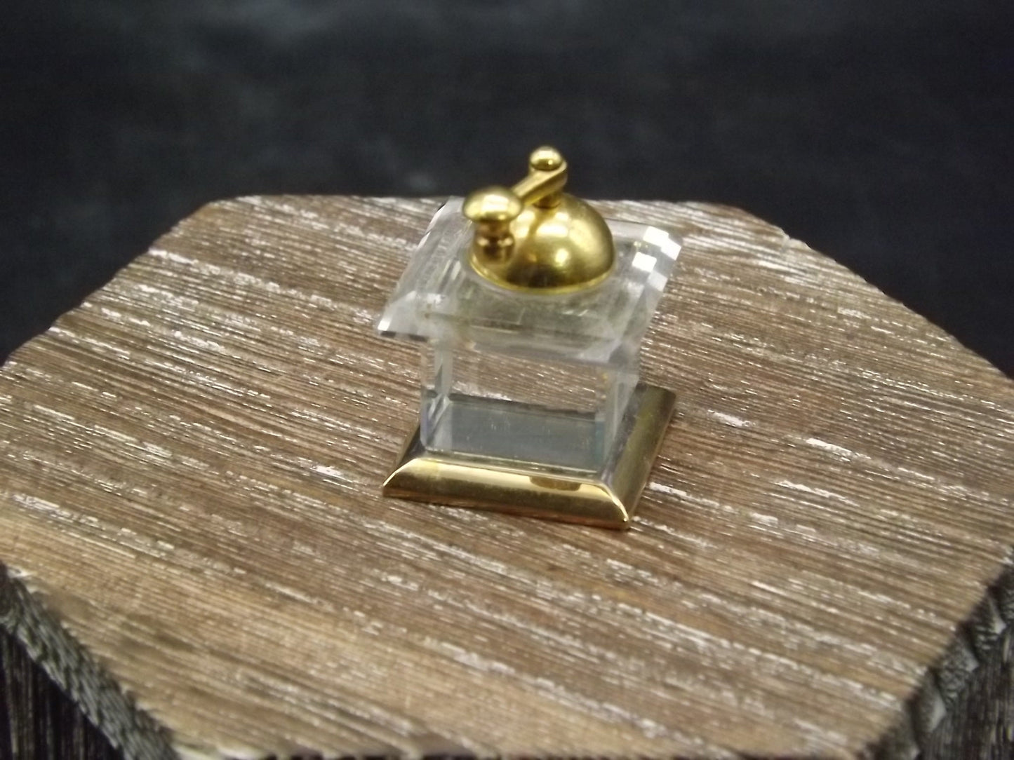 Vintage Swarovski Crystal Memories "Coffee Mill" Figurine. Excellent Condition with original box. Soiled Box