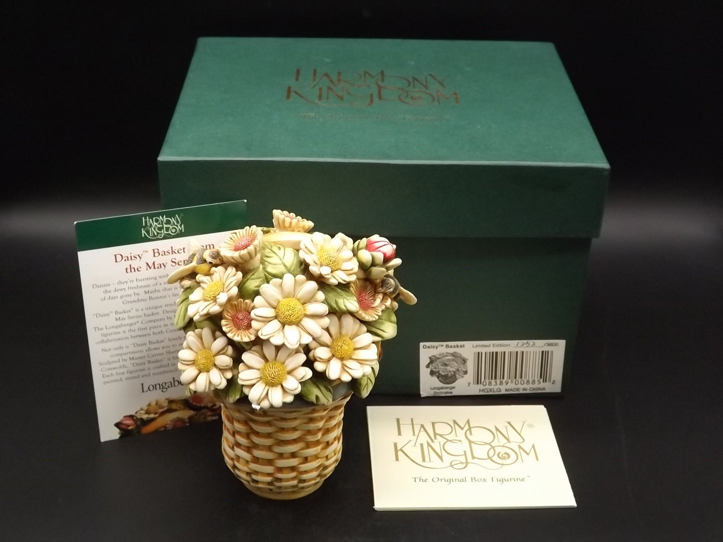 Harmony Kingdom Daisy Basket Figurine: Longaberger Exclusive, Limited Edition