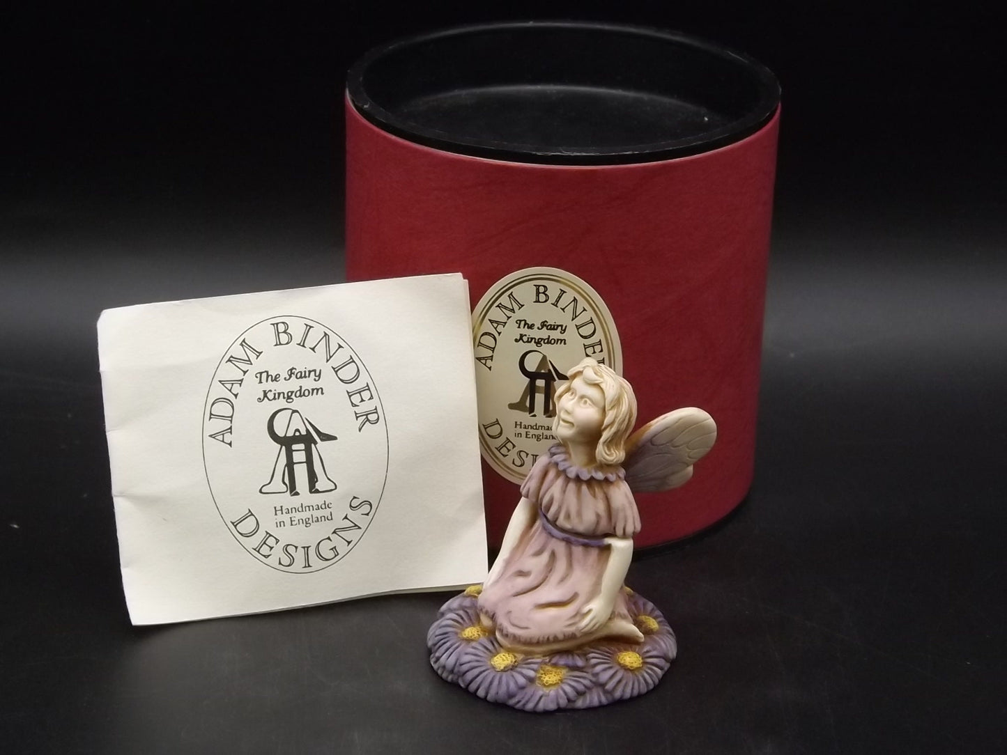 Adam Binder "Daisy" Fairy Figurine - Ivory Finish, with Box & COA