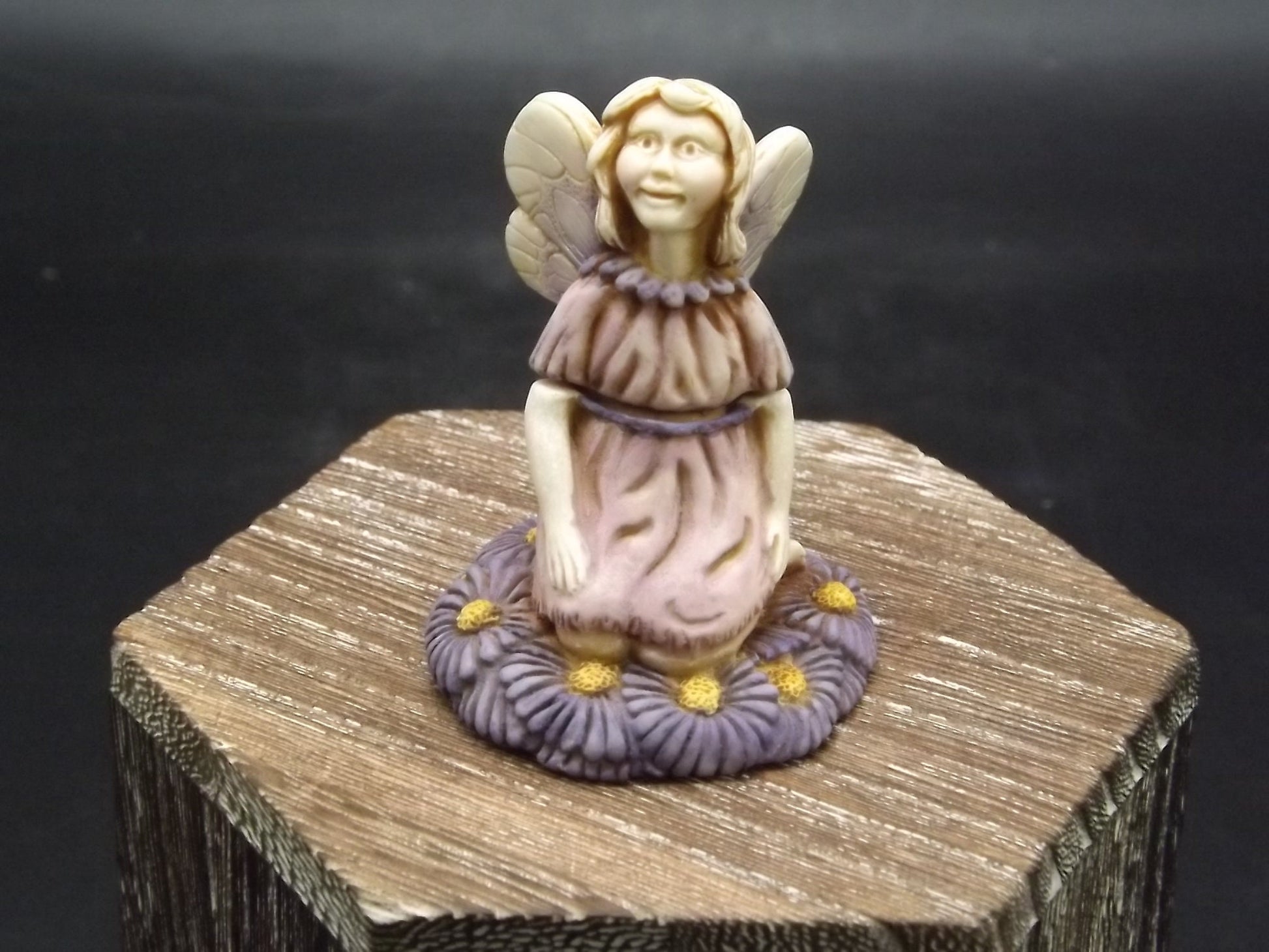 Adam Binder "Daisy" Fairy Figurine - Ivory Finish, with Box & COA