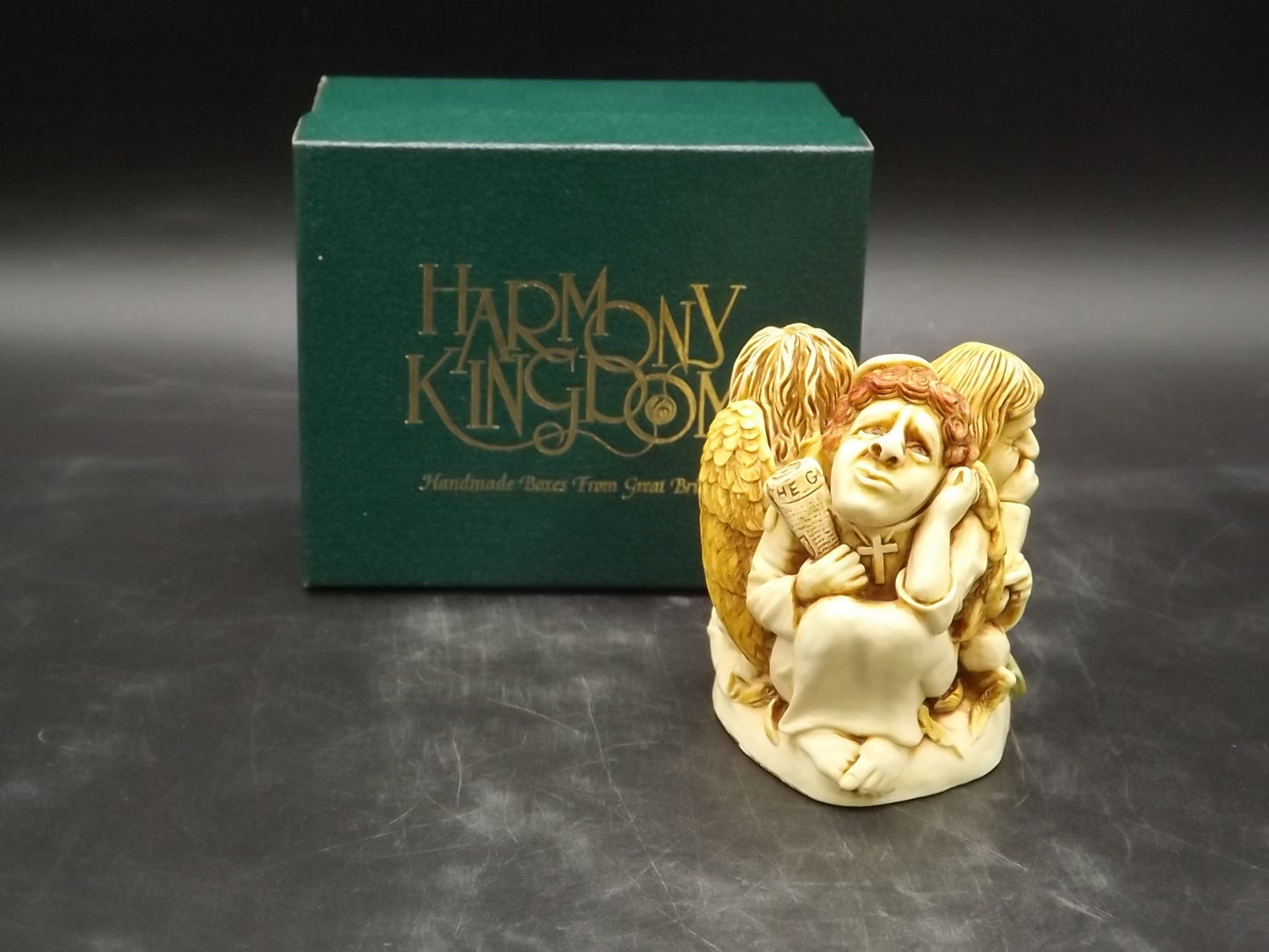 Harmony Kingdom Jest Angels Figurine: Paradise Found, 1995 (Original Box)