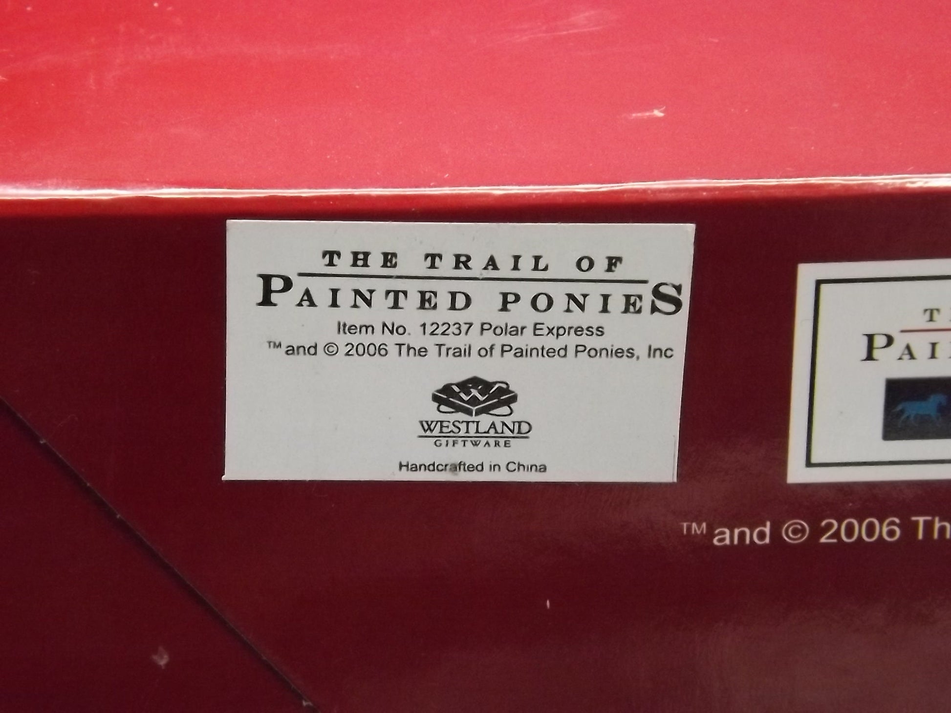 Vintage Trail of Painted Ponies Figurine: Polar Express Edition, with Box