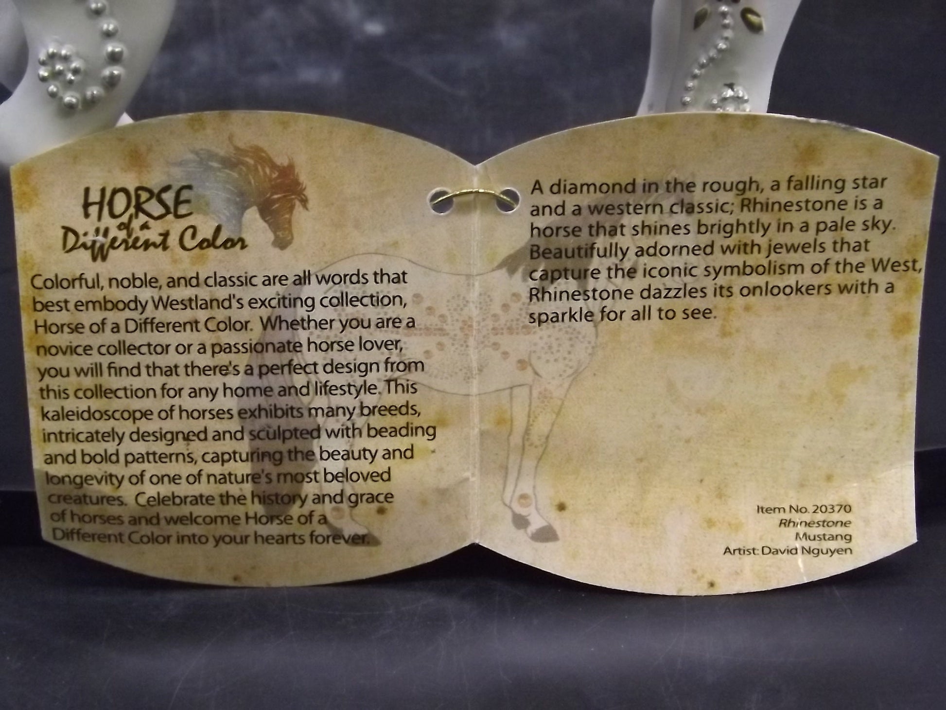 Westland Rhinestone Horse Figurine: Limited Edition Thoroughbred Collectible