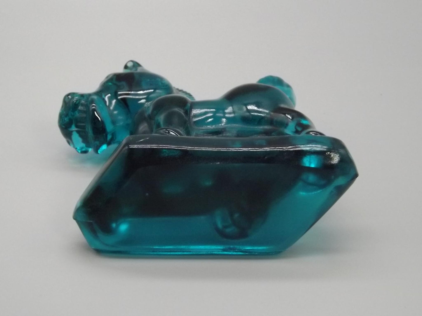 Vintage Heisey by Fenton Teal Glass "Sparky" Horse Figure