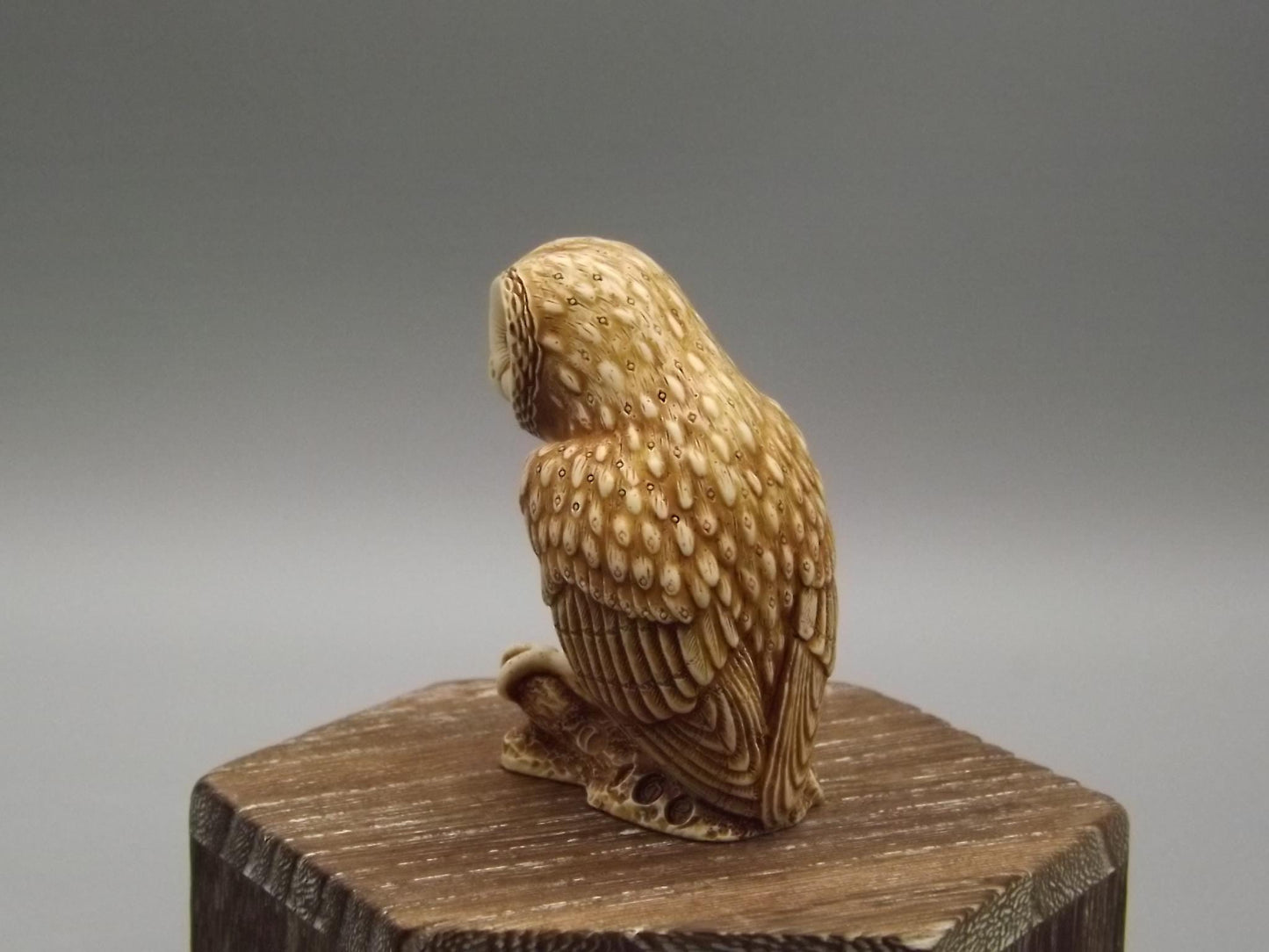 Harmony Kingdom 1999 "Ollie" Netsuke Owl Figurine TJNOW with original box and COA. Excellent condition.
