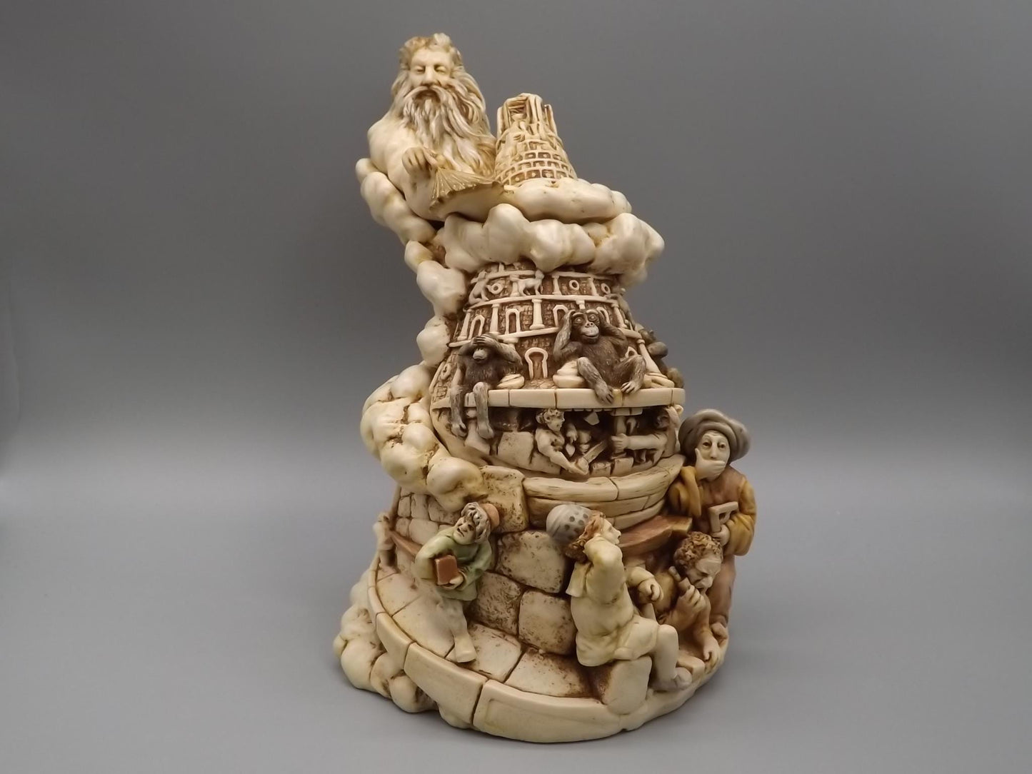 Harmony Kingdom Babbling Heights Box Figurine - Tower of Babel (2001)