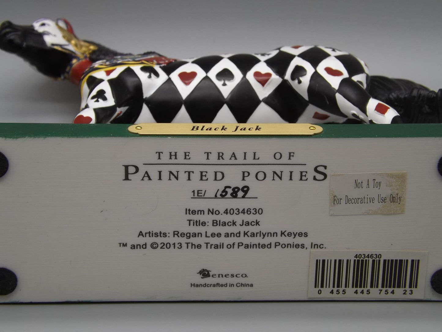 Vintage Trail of Painted Ponies Figurine: Black Jack, Edition 1E/1589 (Original Box)