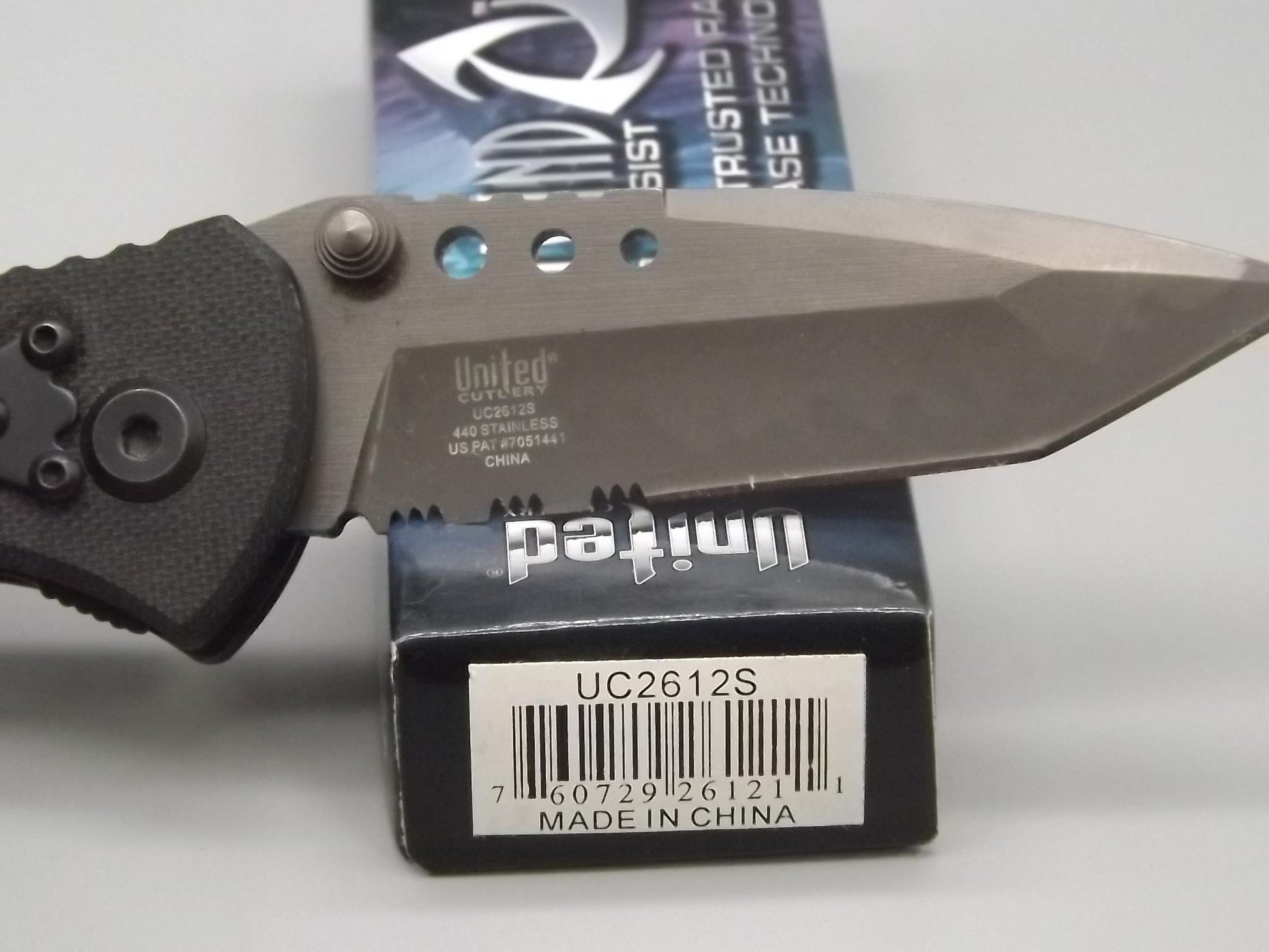Tailwind United Cutlery Auto Assist Tanto Folding Knife with Box